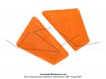 Catadioptres de bulle de phare - sans cuvelage noir - pour Peugeot 103 MVL / VOGUE (la paire)