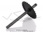 Axe de pdalier - Plein - pour Mobylettes Motobcane / MBK 51