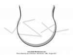 Collier de pot d'chappement - Chrom - pour Peugeot 101 / 102 / 103 / 104