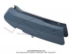 Carnages (Capotages - Caches) latraux Bleus pour Mobylette Motobcane / MBK AV88 / 88 / 881 (la paire)