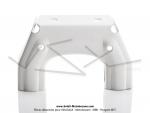 Support d'amortisseurs - Blanc - pour Peugeot 103 SP / MVL