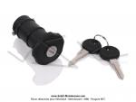 Bouchon de rservoir  pousser -  cl antivol - 28mm - pour Peugeot 103