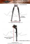 Bquille centrale - Chrome - pour Peugeot 103 SP / MVL