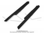 Baguettes plastiques noires (Repose-pieds) pour Mobylettes Motobcane / MBK 51