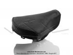 Selle plastique noir complte - Gauthier - pour Mobylette Motobcane / Motoconfort / MBK / Peugeot