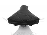 Selle plastique noir complte - Gauthier - pour Mobylette Motobcane / Motoconfort / MBK / Peugeot