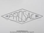 Sacoches P01 Blanches - Finitions  liserets Noirs - Coins Blancs - Fixation  crochets -  Prosac  - Spciales VloSoleX (la paire)