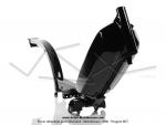 Cadre noir - rservoir 3,7 litres - Standard Export - pour Peugeot 103 SP / MVL lectronique