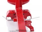 Cadre rouge vif brillant - Standard EXPORT - rservoir 3,7 litres - pour Peugeot 103 SP / MVL lectronique