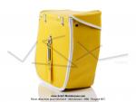 Sacoches S01 Jaunes (finitions blanches) inclines - Fixation par crochets - Spciales pour VloSoleX 5000 / 6000