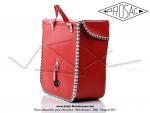 Sacoches  Prosac  P01 Rouge  02  - Finitions  Vichy - Fixation  crochets - Spciales pour VloSoleX (la paire)