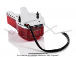 Feu rouge arrire - 2 doigts  Victoire  - Gros modle - Embase chrome