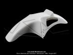 Garde-boue F1 - Blanc - adaptable sur Mobylette MBK / Peugeot 103