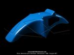 Garde-boue F1 - Bleu - CYCLOSTAND sur Mobylette MBK / Peugeot 103