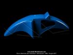 Garde-boue F1 - Bleu - CYCLOSTAND sur Mobylette MBK / Peugeot 103