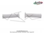 Poignes de guidon (Revtement) - DOMINO - embouts carrs - Blanches - PVC - Lg. 122mm (la paire)