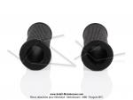 Poignes de guidon - Standard - Noires - Lg. 100mm - 21 / 24 (la paire)