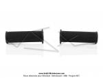 Poignes de guidon - Standard - Noires - Lg. 100mm - 21 / 24 (la paire)