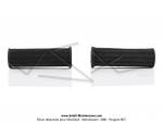 Poignes de guidon type CLB 1er modle - Noires - Lg. 110mm - 21 / 24 - pour Peugeot 101 / 102 / 103 / 104 / 105 / GL10 / GT10 (...)