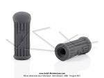 Caoutchoucs de repose-pieds standard - Gris - Lg. 75mm - 11 - pour Motobcane AV89 / SPR / D52 / 99Z / L99e / L75N (la paire)