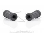 Caoutchoucs de repose-pieds standard - Gris - Lg. 75mm - 11 - pour Motobcane AV89 / SPR / D52 / 99Z / L99e / L75N (la paire)