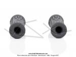 Caoutchoucs de repose-pieds standard - Gris - Lg. 75mm - 11 - pour Motobcane AV89 / SPR / D52 / 99Z / L99e / L75N (la paire)