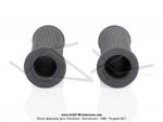 Poignes de guidon - Standard - Grises - Lg. 100mm - 21 / 24 (la paire)