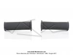 Poignes de guidon - Standard - Grises - Lg. 100mm - 21 / 24 (la paire)
