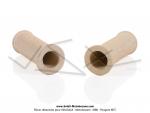 Poignes de guidon - Standard - Beiges - Lg. 100mm - 21 / 24 (la paire)