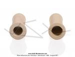 Poignes de guidon - Standard - Beiges - Lg. 100mm - 21 / 24 (la paire)