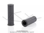 Poignes de guidon type CLB 1er modle - Grises - Lg. 110mm - 21 / 24 - pour Peugeot 101 / 102 / 103 / 104 / 105 / GL10 / GT10 (...)