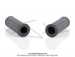 Poignes de guidon type CLB 1er modle - Grises - Lg. 110mm - 21 / 24 - pour Peugeot 101 / 102 / 103 / 104 / 105 / GL10 / GT10 (...)