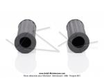 Poignes de guidon type CLB 1er modle - Grises - Lg. 110mm - 21 / 24 - pour Peugeot 101 / 102 / 103 / 104 / 105 / GL10 / GT10 (...)