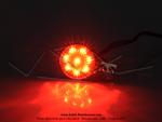 Feu arrire fum chrom - Rond - Universel