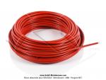 Gaine de frein - de starter - d'acclrateur - de dcompresseur - 5mm (pour cbles 15/10 max) - Tflonne - Couleur Rouge (le mtre)