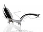 Cadre Chrom - Standard France - rservoir 5 litres - pour Peugeot 103 SP / MVL (...)