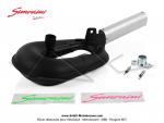 Pot d'chappement Serpentin V3 - Simonini - Renforc - Noir - Cartouche Alu Ovale - pour Peugeot 103 / 104 / 105 (Article non homologu / Interdit sur voie publique / Rserv  un usage comptition sur voie prive telle que circuit)