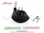 Pot d'chappement Serpentin V3 - Simonini - Renforc - Noir - Cartouche Alu Ovale - pour Peugeot 103 / 104 / 105 (Article non homologu / Interdit sur voie publique / Rserv  un usage comptition sur voie prive telle que circuit)