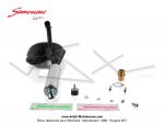 Pot d'chappement Serpentin V3 Simonini - Renforc - Noir - Cartouche Alu Ronde - pour Mobylette Motobcane / MBK 51 (AV10) (Article non homologu / Interdit sur voie publique / Rserv  un usage comptition sur voie prive telle que circuit)