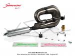 Pot d'chappement Serpentin V3 Simonini - Renforc - Vernis - Cartouche Alu Ronde - pour Mobylette Motobcane / MBK 51 (AV10) (Article non homologu / Interdit sur voie publique / Rserv  un usage comptition sur voie prive telle que circuit)