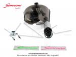 Pot d'chappement Serpentin V3 Simonini - Renforc - Verni - Cartouche Alu Ovale - pour Peugeot 103 / 104 / 105 (Article non homologu / Interdit sur voie publique / Rserv  un usage comptition sur voie prive telle que circuit)