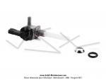 Robinet d'essence Noir 10x100 avec rserve pour Mobylette Motobcane MBK 51 (OMG Italie)