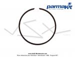 Segment 47 x 1 - Fonte - Phosphat Chrom - Coupe GI (ergotage interne) - Parmakit - pour kits Parmakit pour Mobylette Motobcane / MBK 51 / 41 / 811 (AV10)