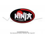 Autocollant  Ninja  - Ellipse - Noir - 100x60mm 