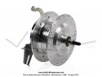 Moyeu de roue arrire 100mm  36 trous Leleu (Prior) pour Mobylette Motobcane Motoconfort MBK 85 / 88  Grande Joue 
