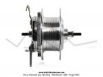 Moyeu de roue arrire 100mm  36 trous Leleu (Prior) pour Mobylette Motobcane Motoconfort MBK 85 / 88  Grande Joue 