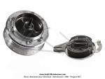 Moyeu de roue arrire 100mm  36 trous Leleu (Prior) pour Mobylette Motobcane Motoconfort MBK 85 / 88  Grande Joue 