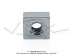crou carr de fixation de bride de pot d'chappement - M6x100 - Acier - pour Peugeot 103 (x1 pc)