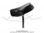 Selle Noire pour Peugeot 103 SP / MVL / Vogue / SPX marquage Peugeot (avec boite  outils intgre)