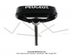 Selle Noire pour Peugeot 103 SP / MVL / Vogue / SPX marquage Peugeot (avec boite  outils intgre)